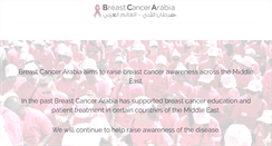 Desktop Screenshot of breastcancerarabia.com